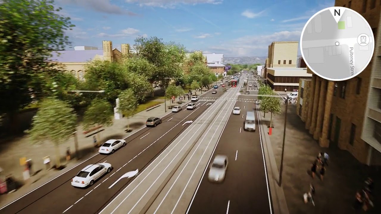 City Tram Extension Updated Animation