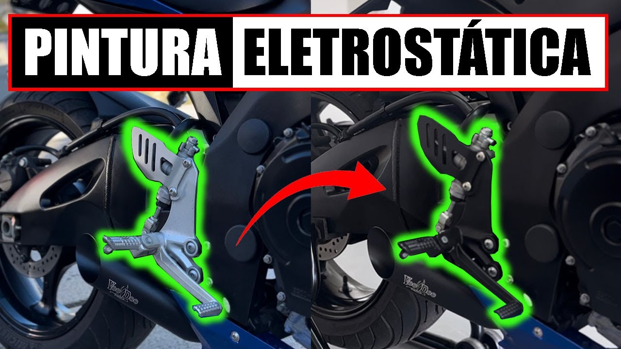 Pintando peças da Suzuki GSX-R - Pintura Eletrostática