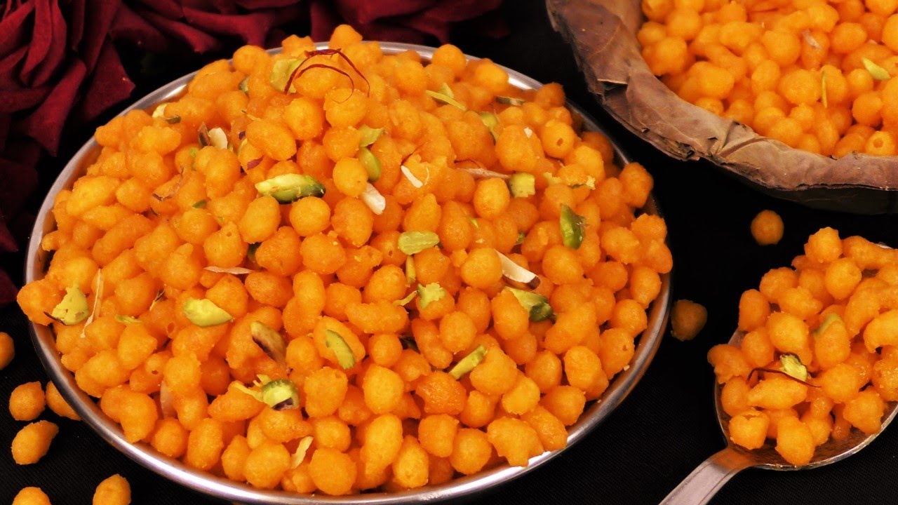 Meethi Boondi Recipe न झरा न कड़ाही 5मिनट में गोलगोल रसीली मीठी बूंदी  Sweet Meethi Boondi Recipe