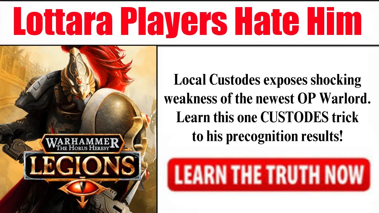 One Simple Warlord to Counter New Lottara! -||- The Horus Heresy Legions