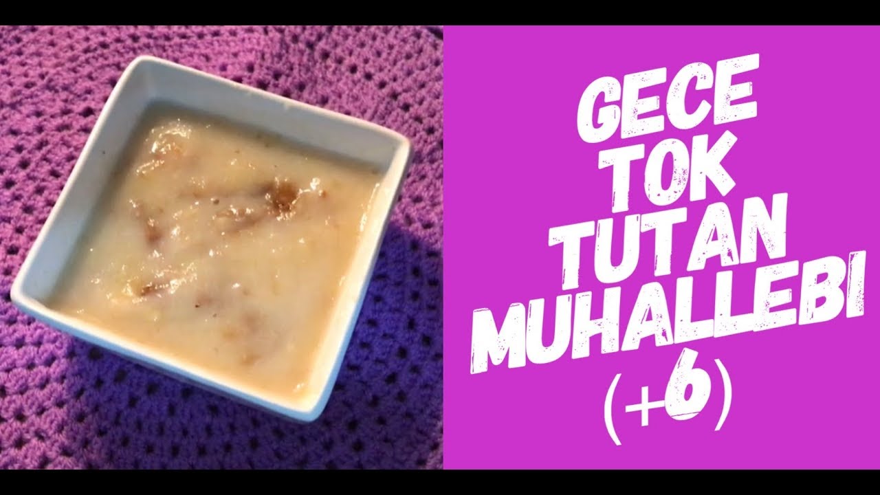 GECE TOK TUTAN MUHALLEBİ || BEBEKLERE UYKU MAMASI