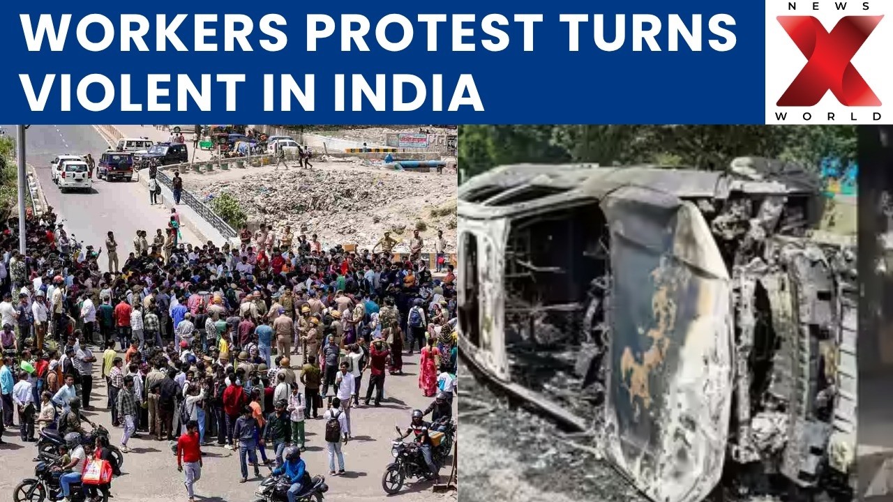 India Wage Hike Protest LIVE : North India wage unrest escalates as workers protest outside company