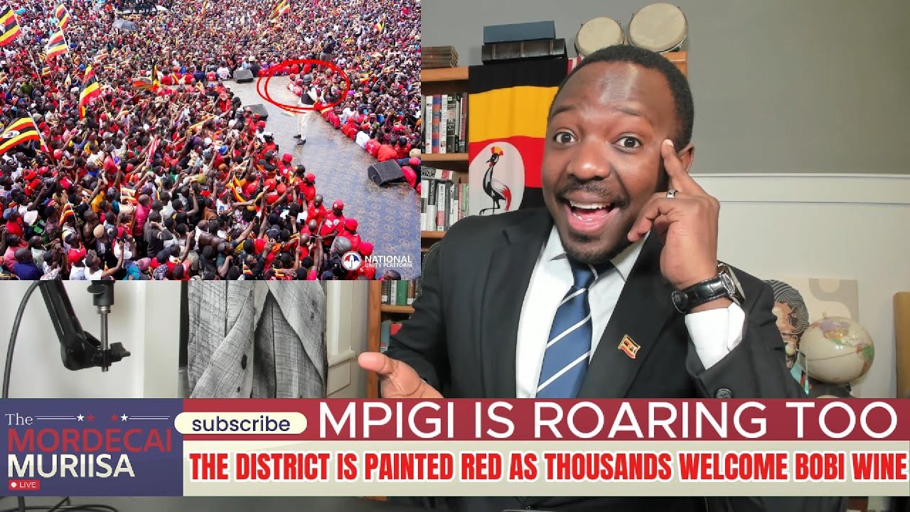 Mpigi is Roaring Too: The District is Painted Red as Thousands Welcome Bobi Wine.