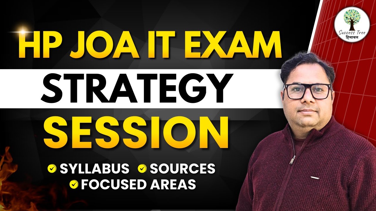 HP JOA IT Exam 2026 | Strategy Session | Syllabus | Sources | Focused Areas | By - Ashish Sir