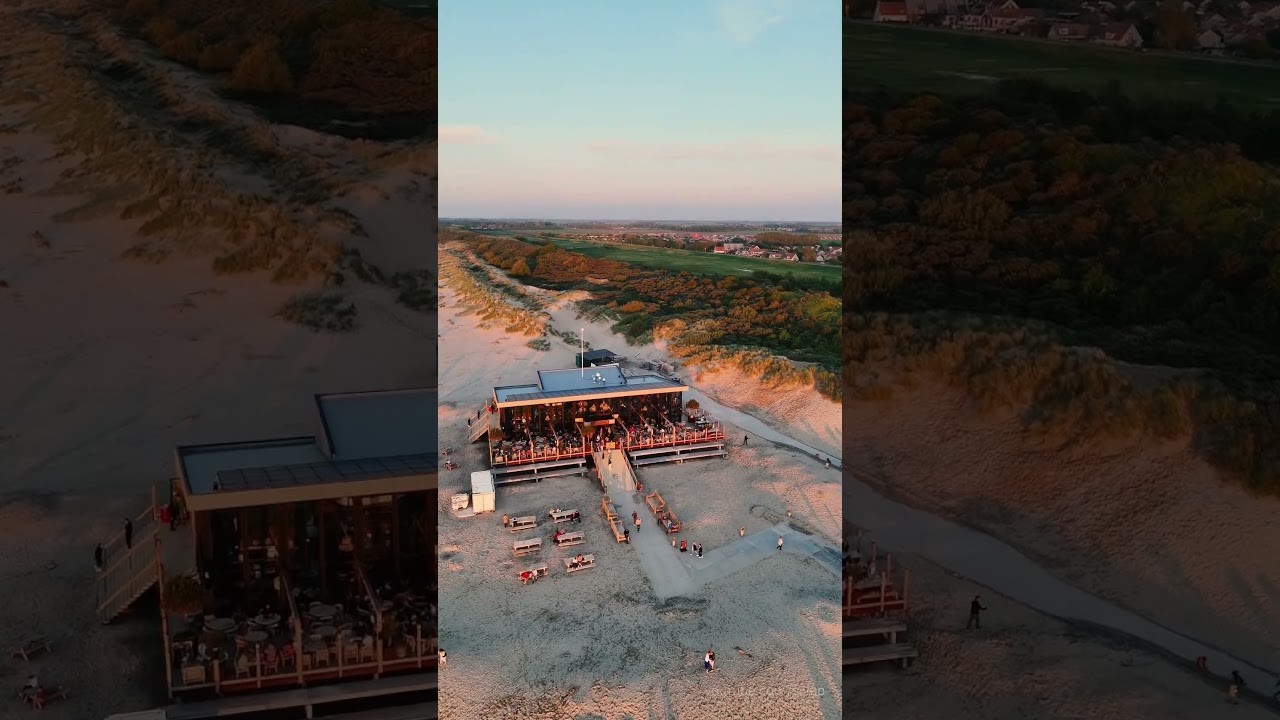 Renesse strand vanaf strandclub Horizon, 25 mei 2024 - DJI mini 4 pro 4K