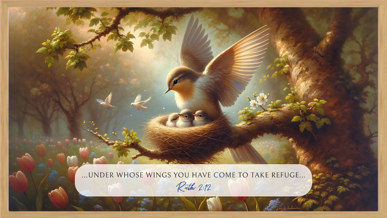 Spring Christian TV Art with Bible Verses: Relaxing Art With Animation Framed Art Silent Screensaver