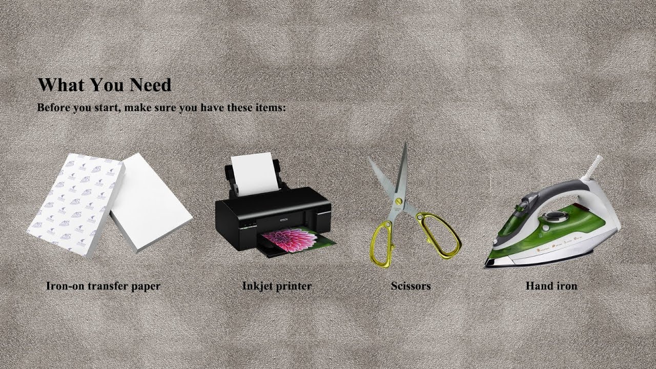 How to use inkjet light iron-on transfer paper?