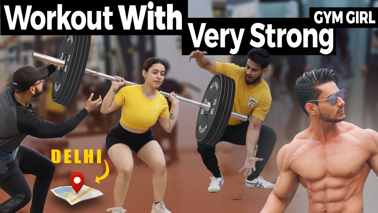 Workout With A Very Strong Gym Girl 🔥 She Is Stronger Than Me 😨