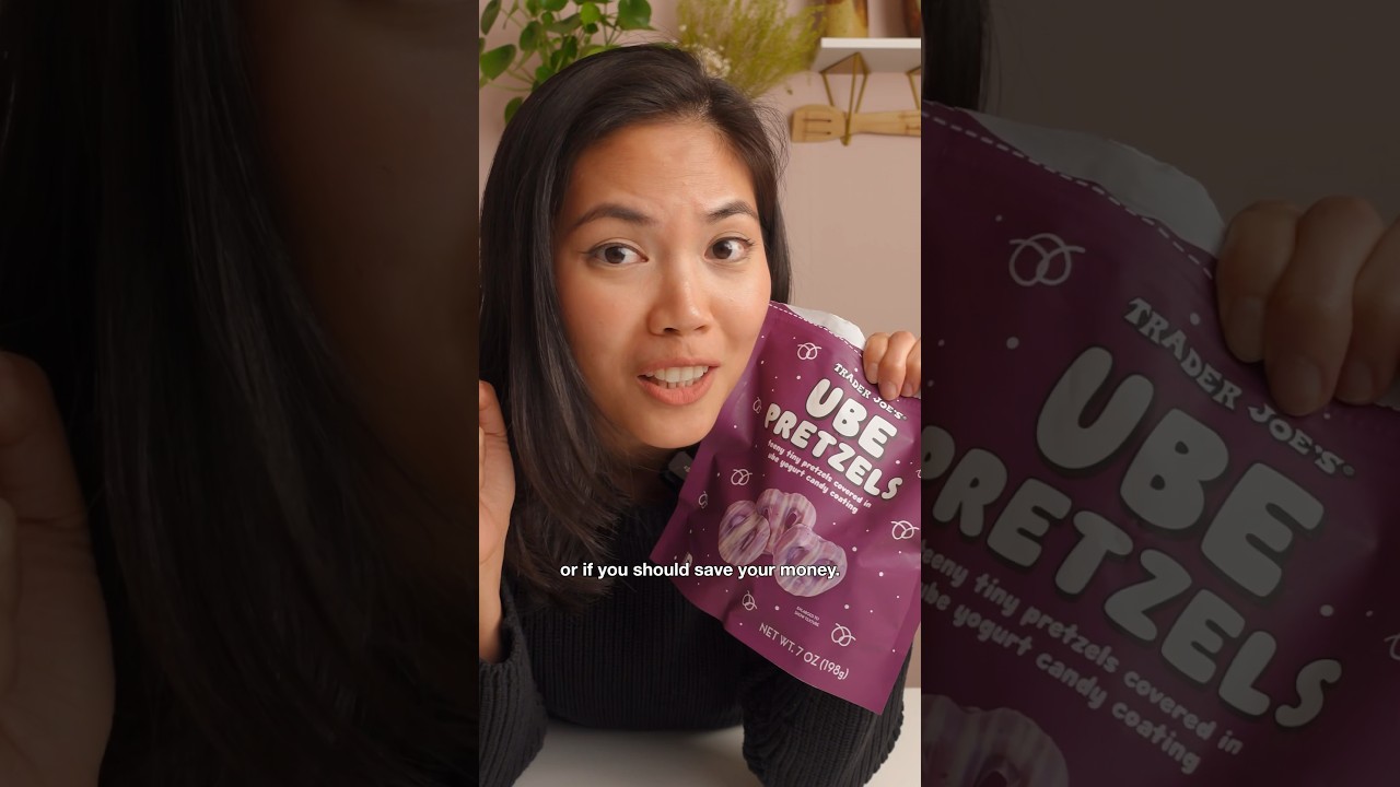 Trying UBE PRETZELS from Trader Joe&rsquo;s