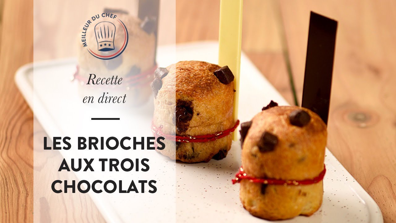 Recette facile en direct : les Brioches aux Trois Chocolats !