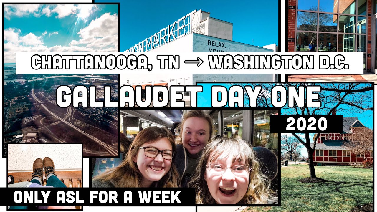 ASL Only for a Week  |  Visiting Gallaudet  |  a vlog: day one