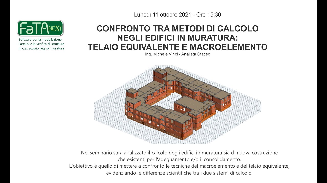 Confronto tra metodi di calcolo negli edifici in muratura: telaio equivalente e macroelemento