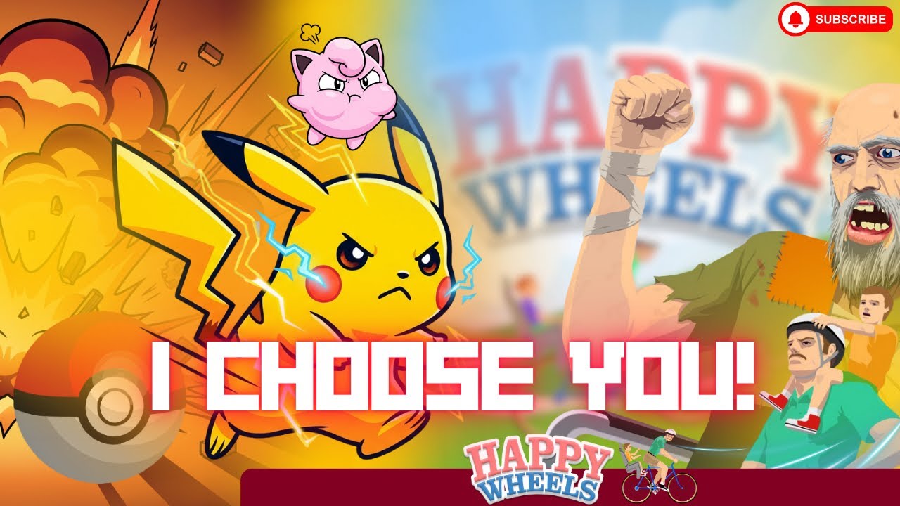 FIGHTING POKEMON in Happy Wheels!