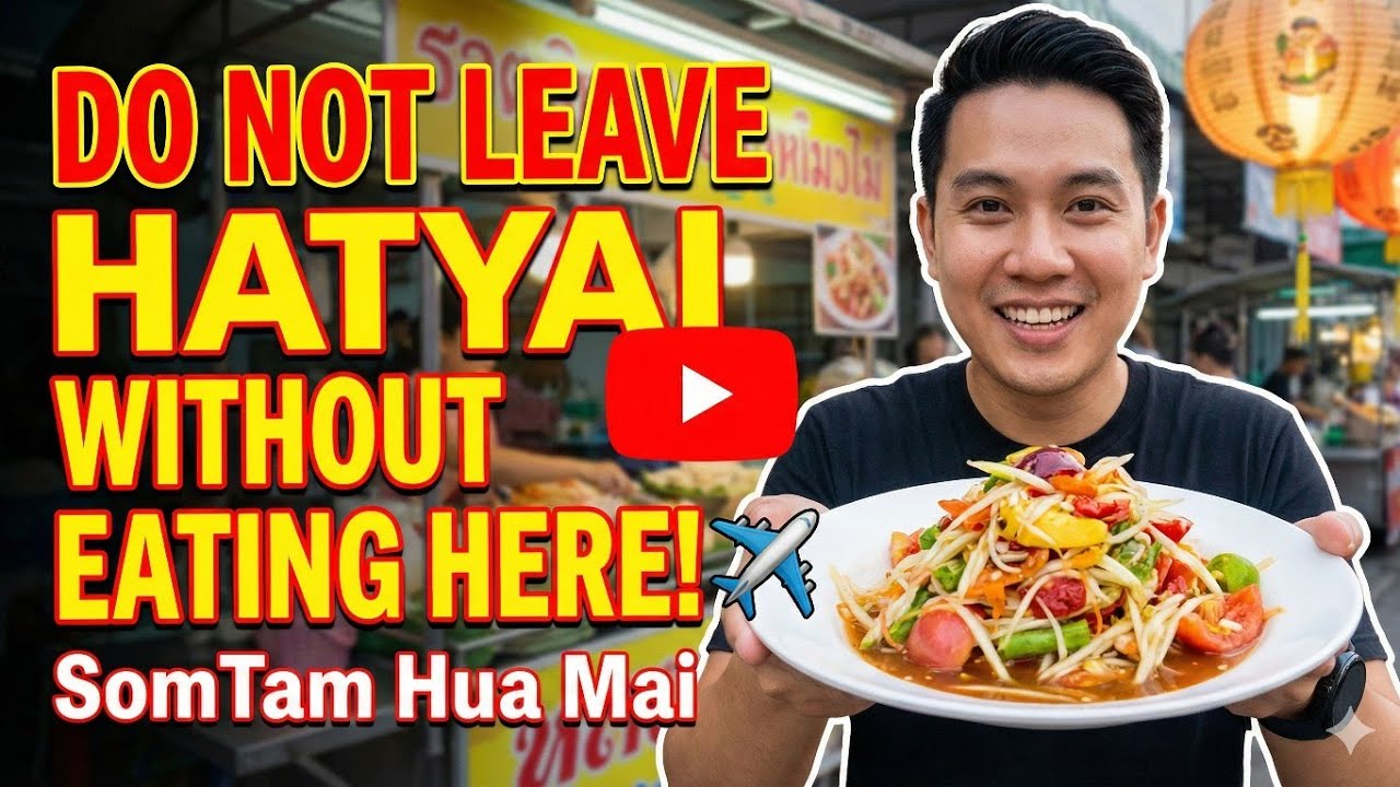 non-halal | Do NOT Leave Hatyai Without Eating Here! ✈️ SomTam Hua Mai