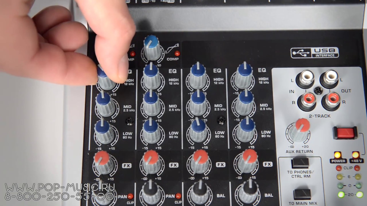 Микшерный пульт BEHRINGER Q802USB XENYX (Best Entry Level Mixer)