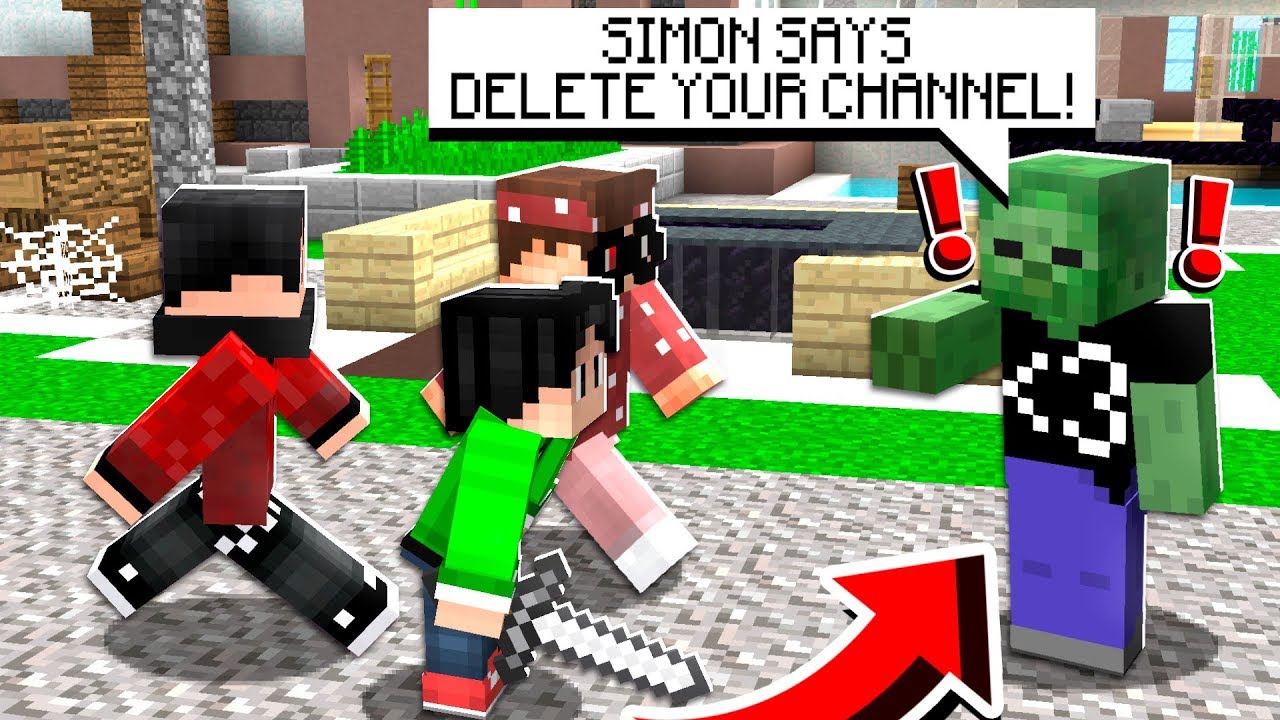 Playing SIMON SAYS with my BEST FRIENDS in Minecraft! (Funny)
