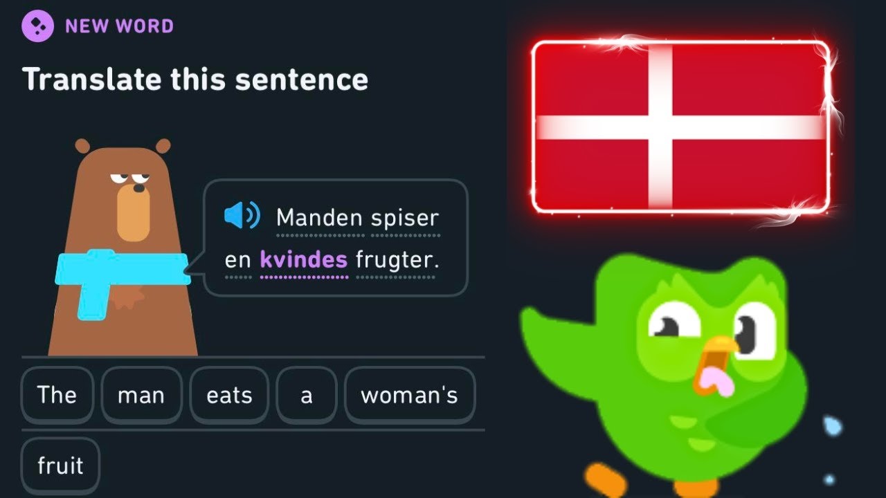 Что не так с Duolingo Danish? (Всё)