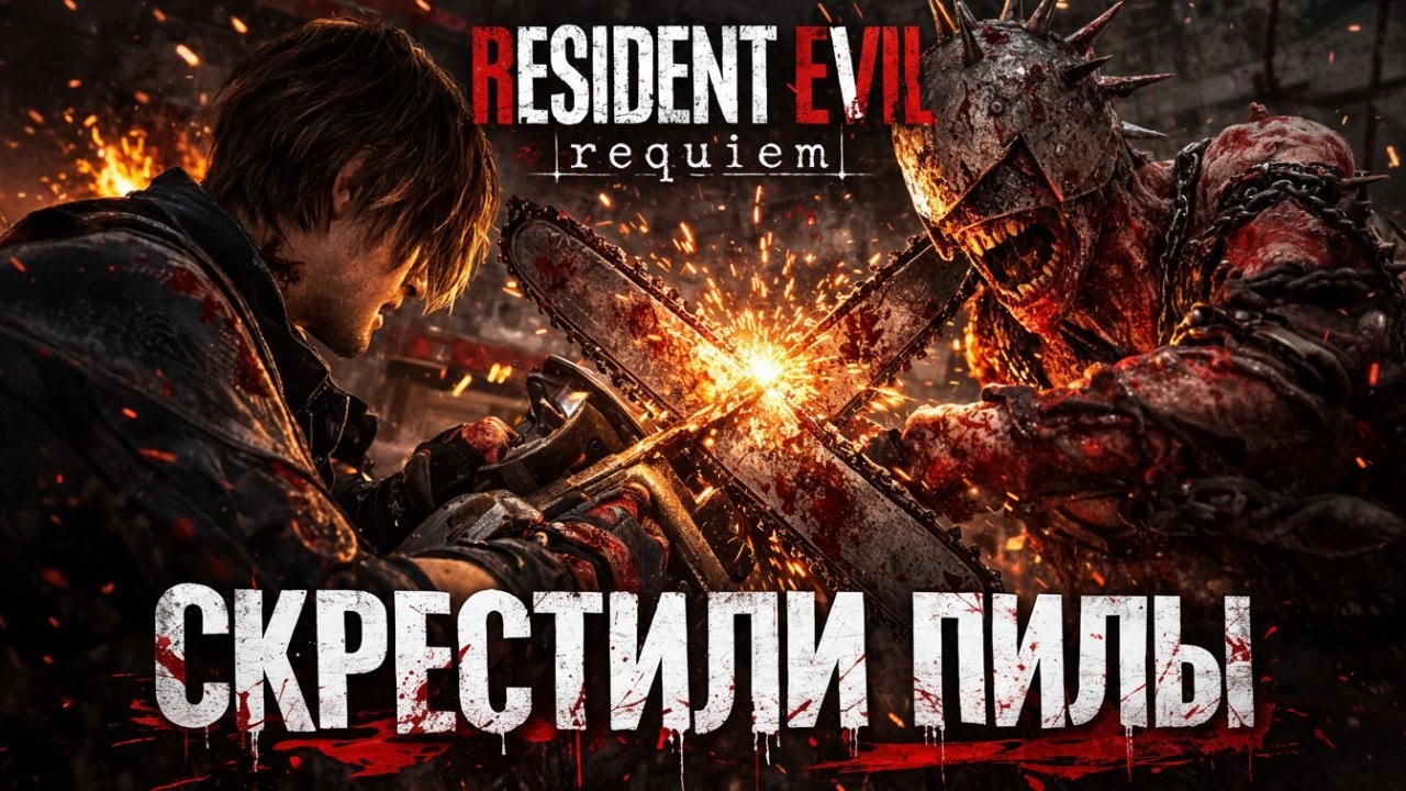 ЛЕОН ПРОТИВ ПИЛЫ! Собираем детонатор и лезем на крышу — Resident Evil Requiem (6)