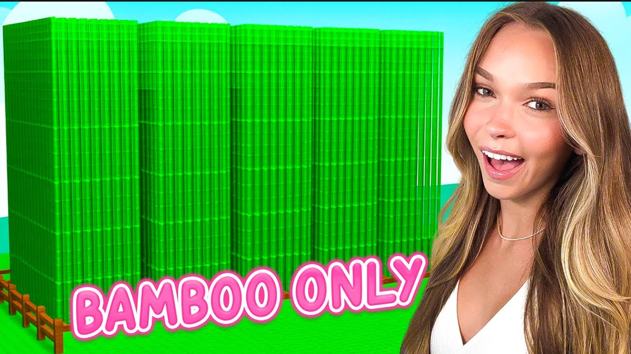BAMBOO ONLY CHALLENGE In Grow a Garden!