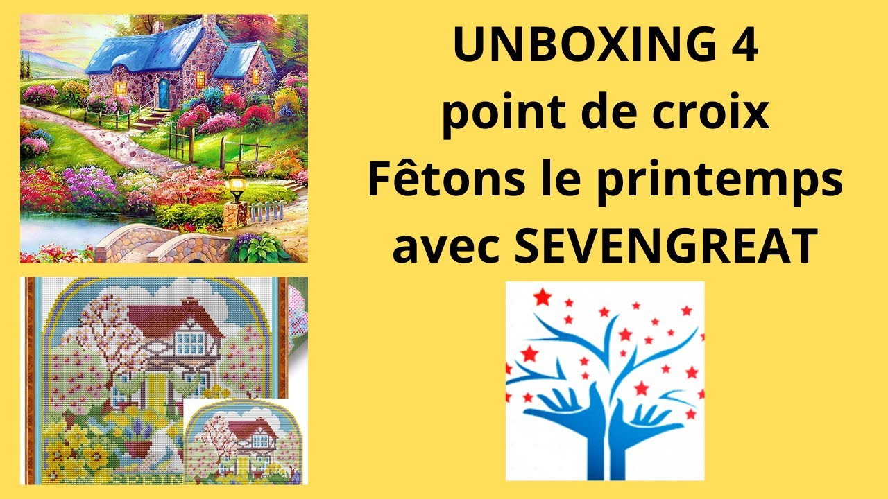 UNBOXING SEVENGREAT N°4 #pointdecroix #crossstitch #unboxing #sevengreat