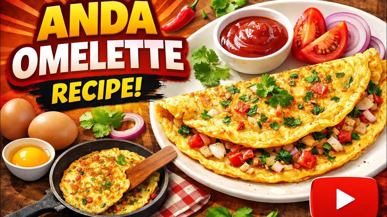  घरच्या घरी बनवा हाॅटेल स्टाईल अंडा ऑम्लेट...फक्त 5 मिनिटात 😋