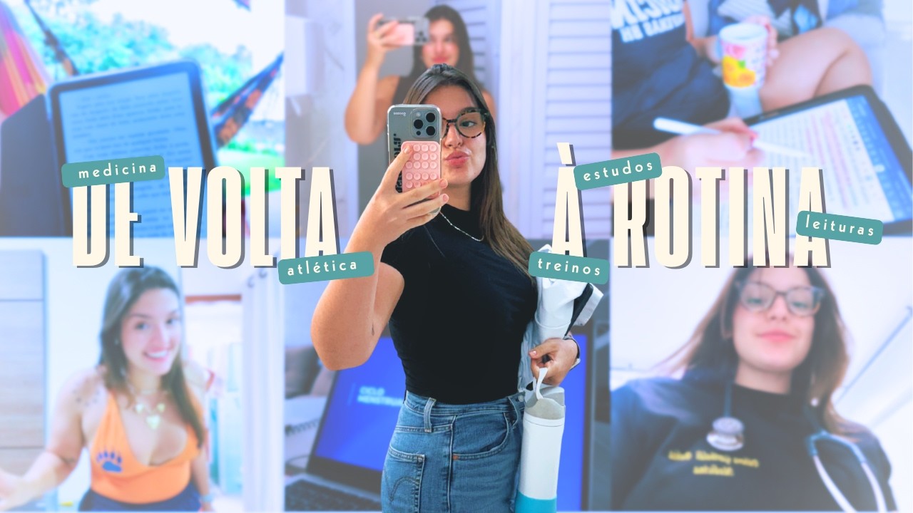 VLOG DA SEMANA | de volta à faculdade de medicina, treinos, cursinho de residência, vida social e +