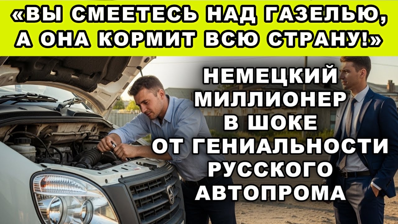 НЕМЕЦКИЙ МИЛЛИОНЕР В ШОКЕ ОТ ГЕНИАЛЬНОСТИ РУССКОГО АВТОПРОМА