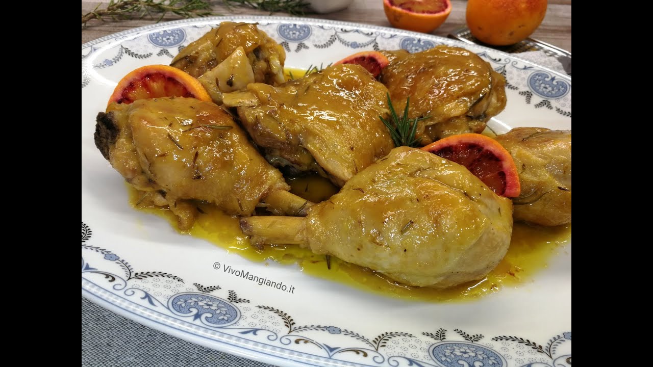 Pollo all'arancia, succoso e profumato
