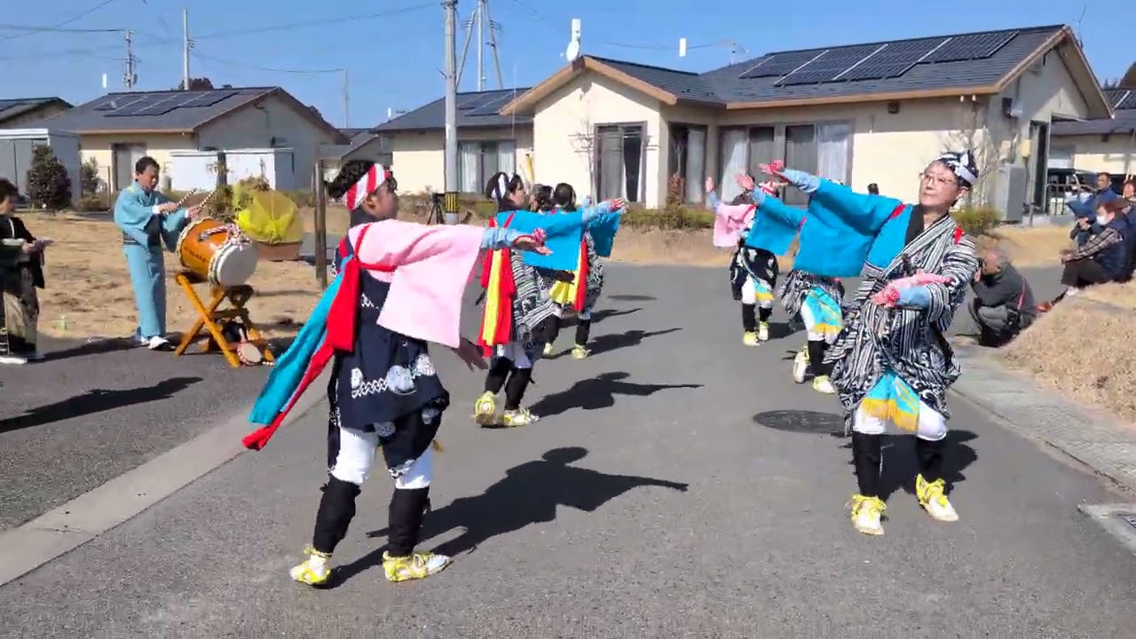 安波祭　2026年2月15日　請戸の田植踊　「大漁節」福島県浪江町請戸幾世橋住宅にて