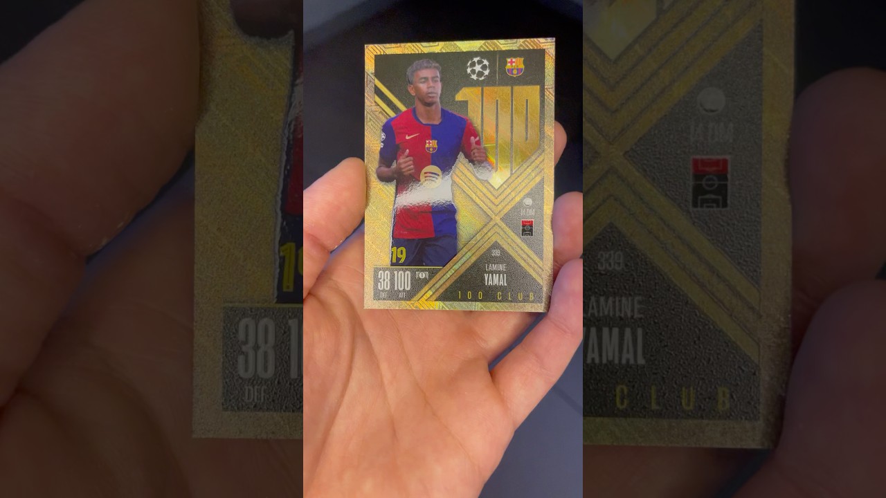 Lamine Yamal Topps Match Attax 100 Club #topps #matchattax #100club #lamineyamal #cardcollector