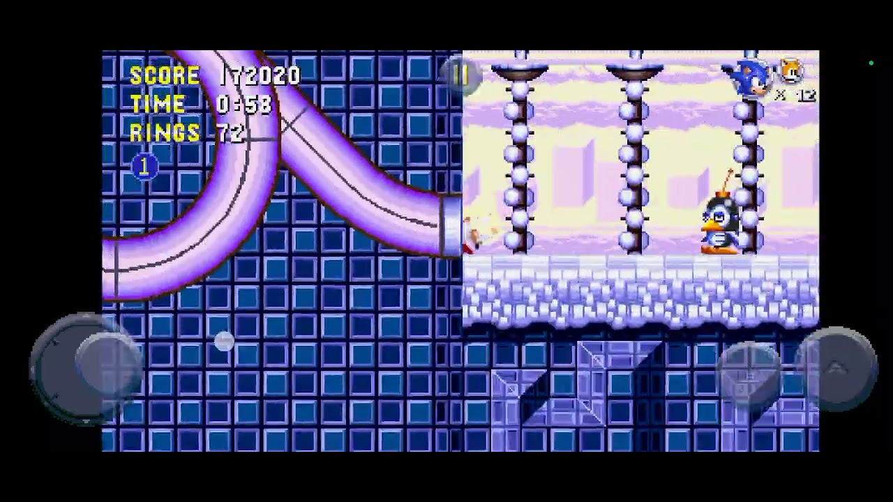 como encontrar la zona secreta (purple palace) de sonic triple trouble 16 bit