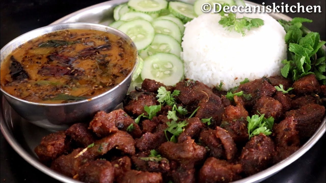 Toor Ki Khatti dal & Mutton Fry (Talawa Gosht)
