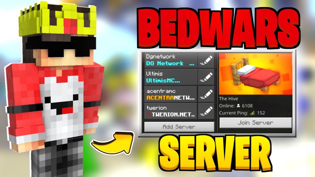 Топ-5 взломанных серверов Bedwars для Minecraft 1.20 | (Java+Mcpe)