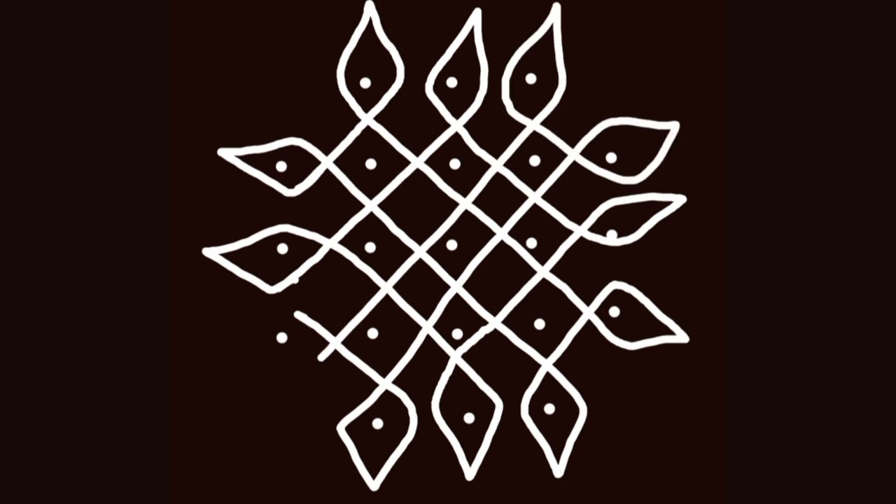 Simple rangoli daily basis small kolam design ☘️🌺☘️/easymuggulu /sikkukolam/rangoli/#viralvideo #art