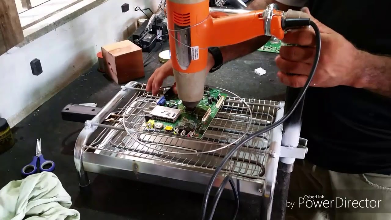 Máquina caseira para ressoldar bga