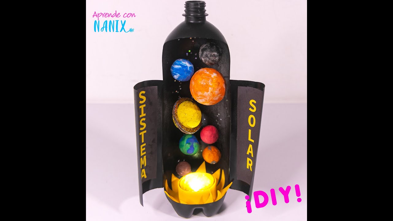 Sistema Solar hecho con botella de plástico - ¡DIY!