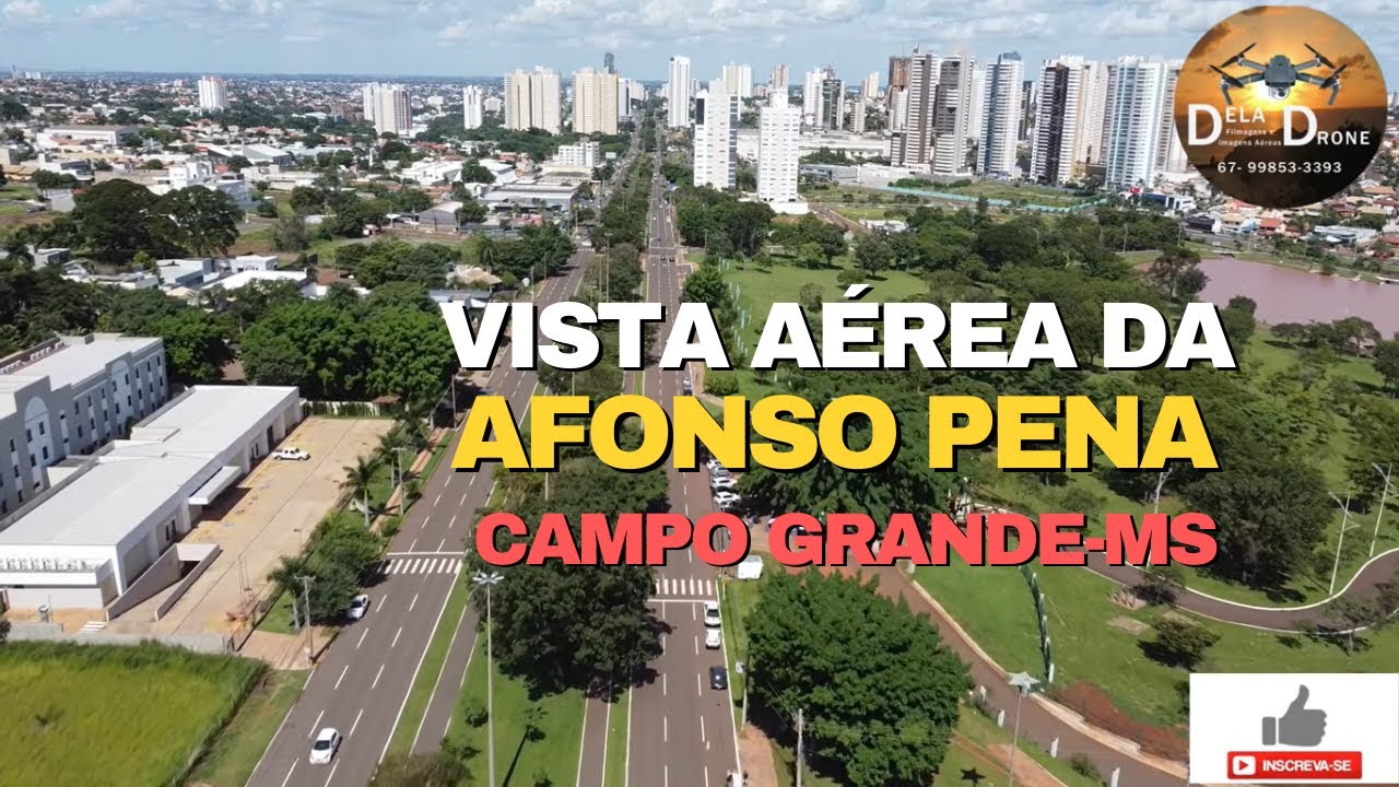 ✅VISTA AÉREA DA AVENIDA AFONSO PENA - CAMPO GRANDE MS