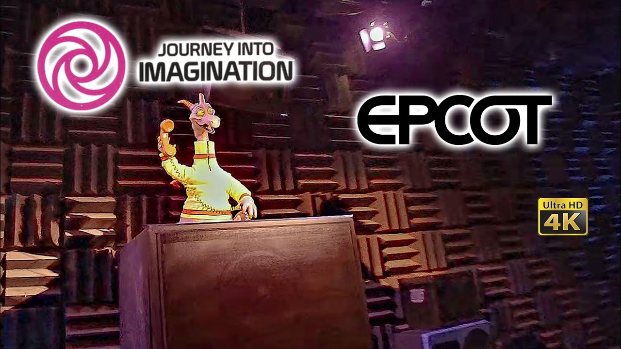 Journey into Imagination with Figment Ride Low Light 4K POV EPCOT Walt Disney World 2024 03 14
