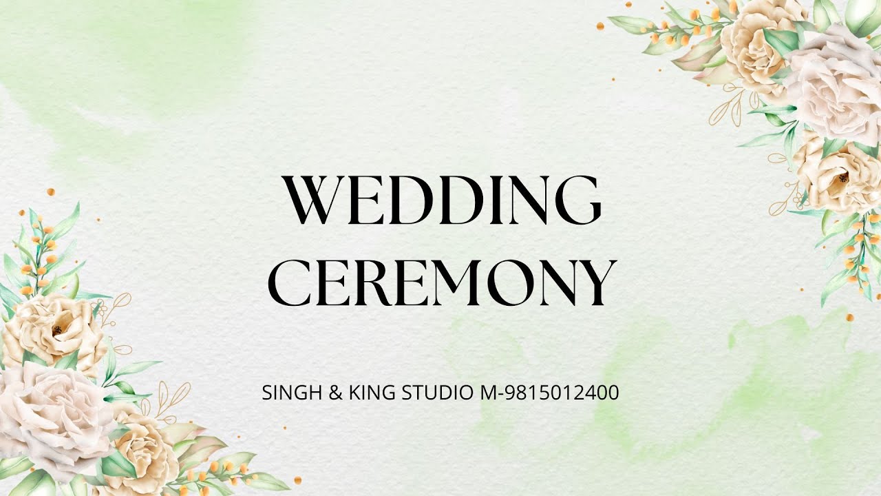 LIVE🔴YOU ARE WATCHING WEDDING CEREMONY