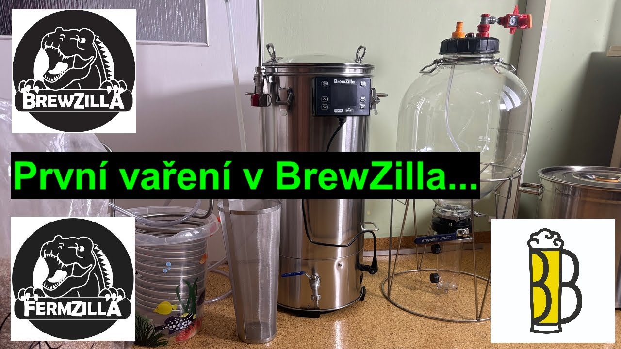 American Pale Ale - první vaření v AIO #Brewzilla a fermetace v #Fermzilla #pivo #beer #boomer