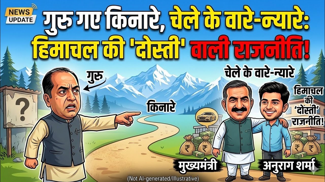 Himachal Politics| गुरु किनारे, चेले के वारे न्यारे |  Jai Ram , Sukhu target each other
