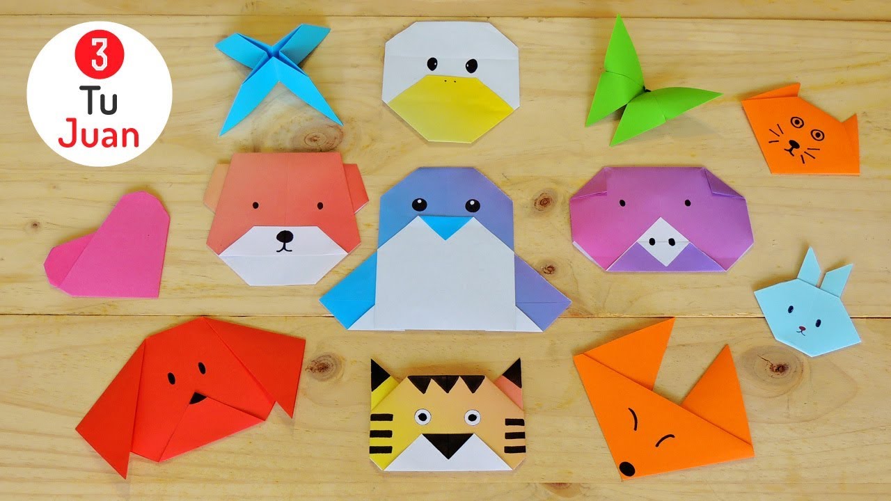 12 Figuras de Papel en ORIGAMI - Manualidades DIY 🎨 | JuanTu3