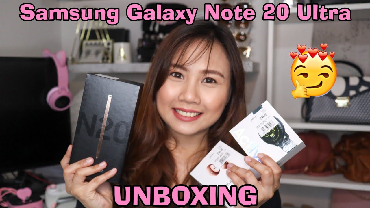 Unboxing Samsung Galaxy Note 20 Ultra 4G + freebies!! 🥰