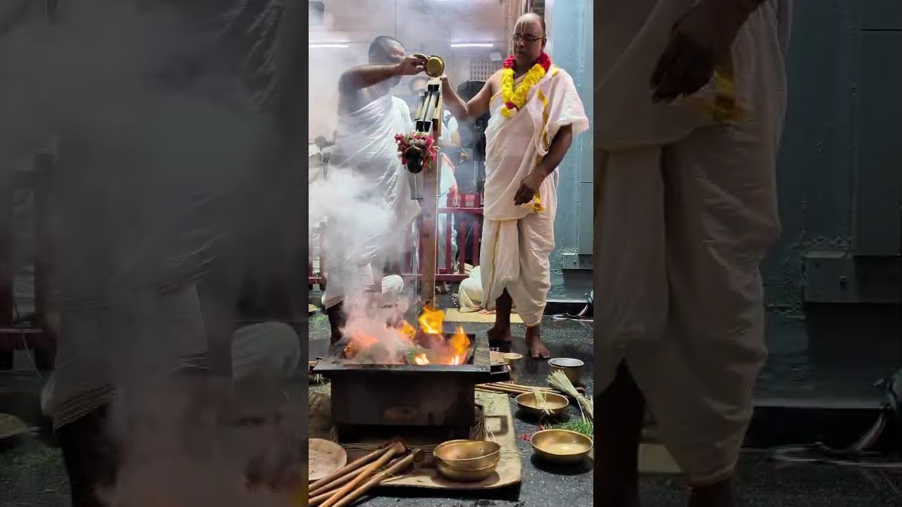 Vasurdara homam Ratnagireeswar  sivaratri celebration 8th day maharudram 
