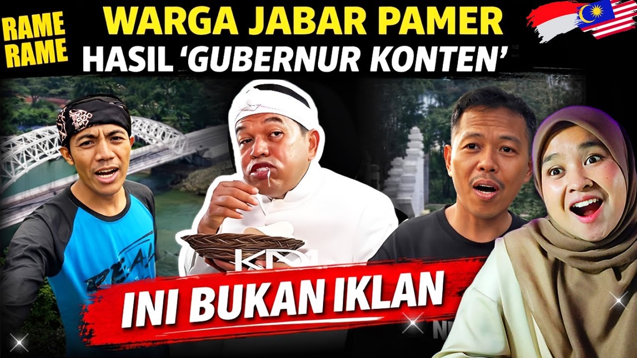 REAKSI 🇲🇾 : BUKAN IKLAN! Rame-Rame Warga Jabar Pamer Hasil KDM “Gubernur Konten”