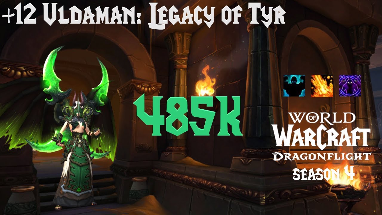 +12 Uldaman: Legacy of Tyr M+ | 10.2.7 | 485k overall Havoc DH Dragonflight S4 Fortified PUG