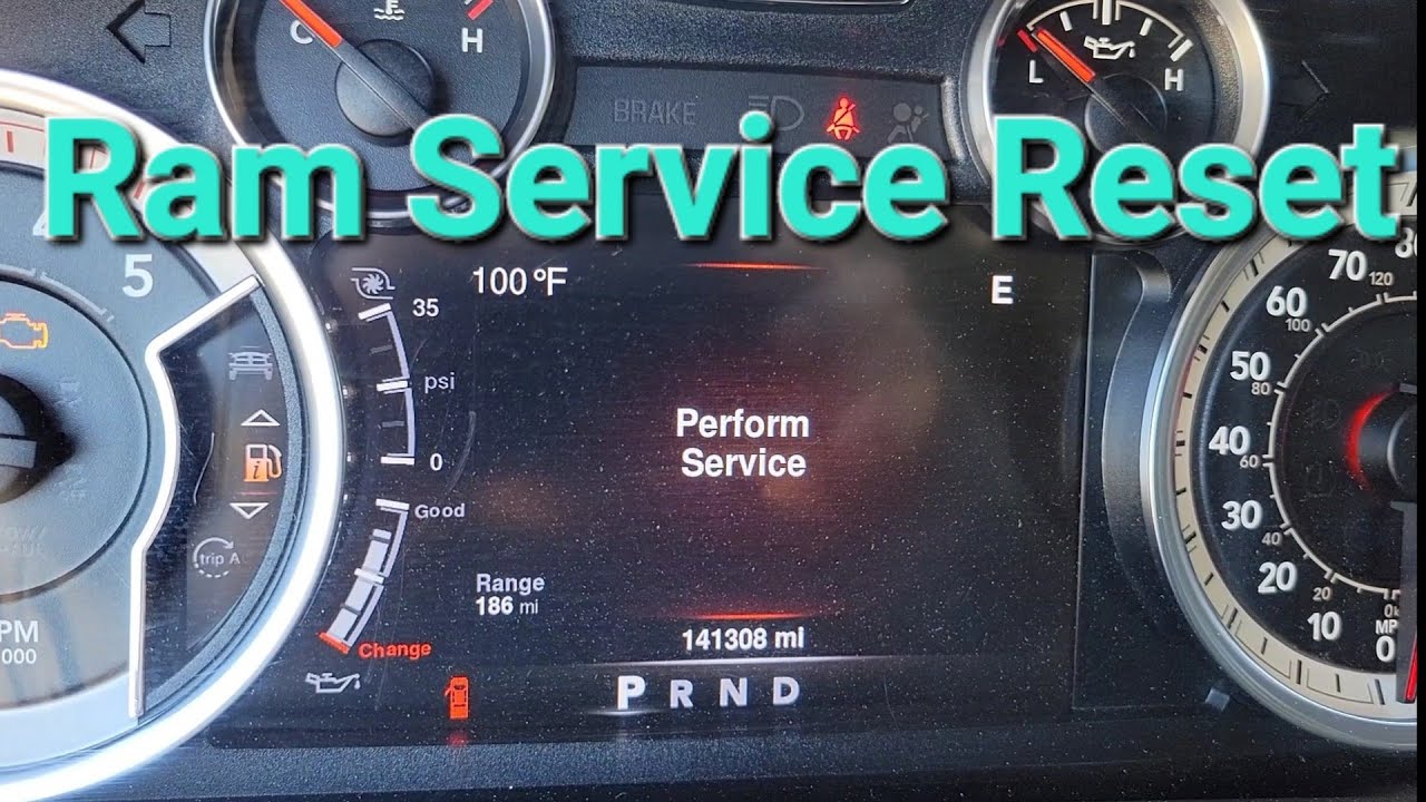 Ram Perform Service: как сбросить индикатор на панели приборов