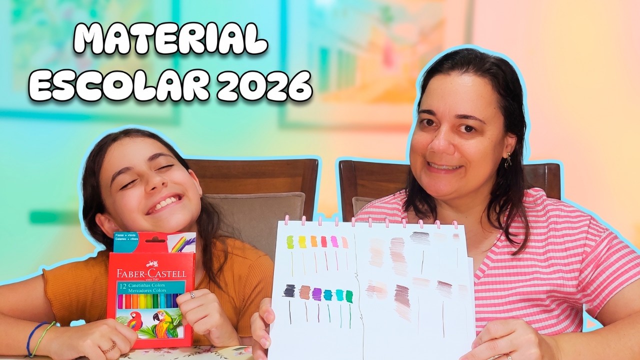 ABRIMOS E TESTAMOS os NOVOS Materiais Escolares da Natália para a Escola 2026! ✏️📚