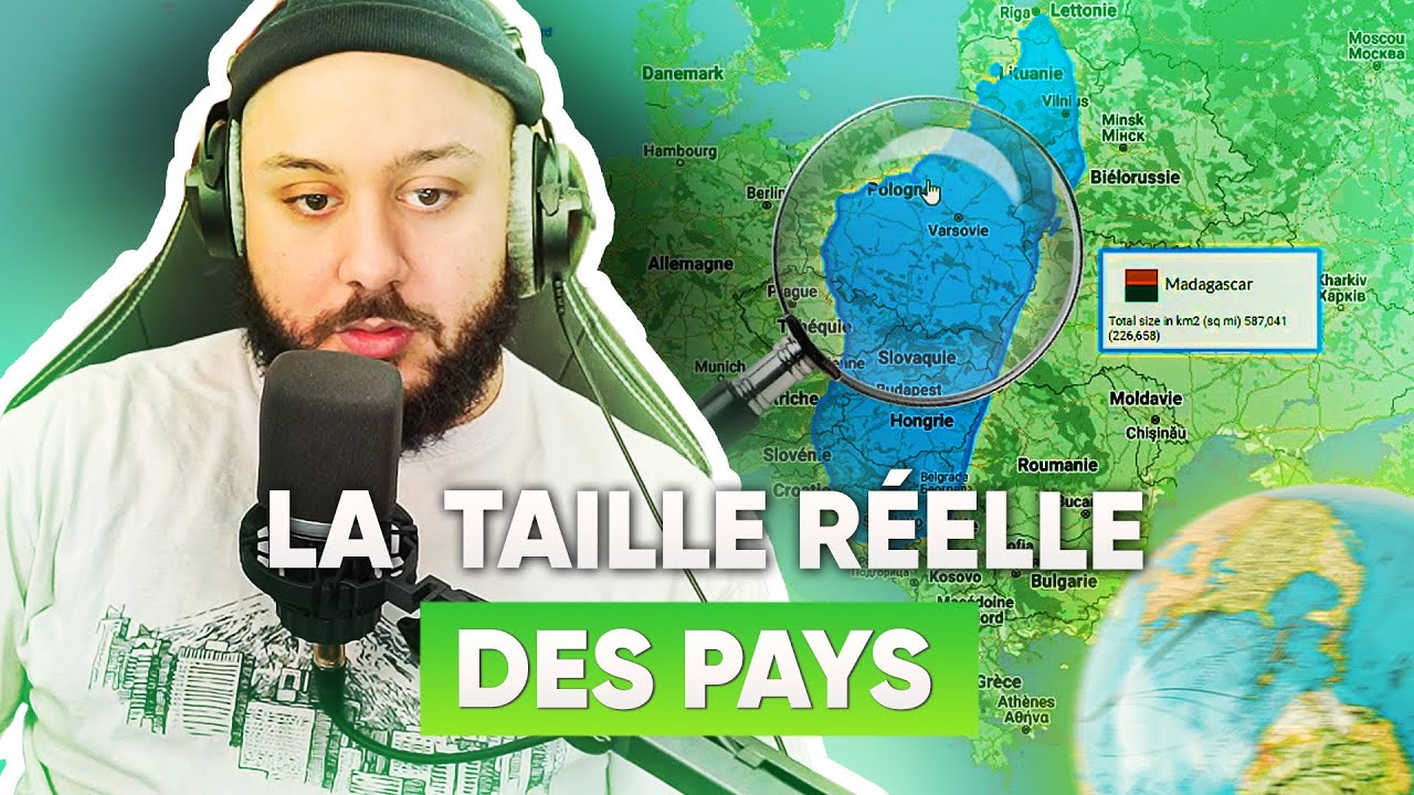 Quelle TAILLE font ces PAYS ?