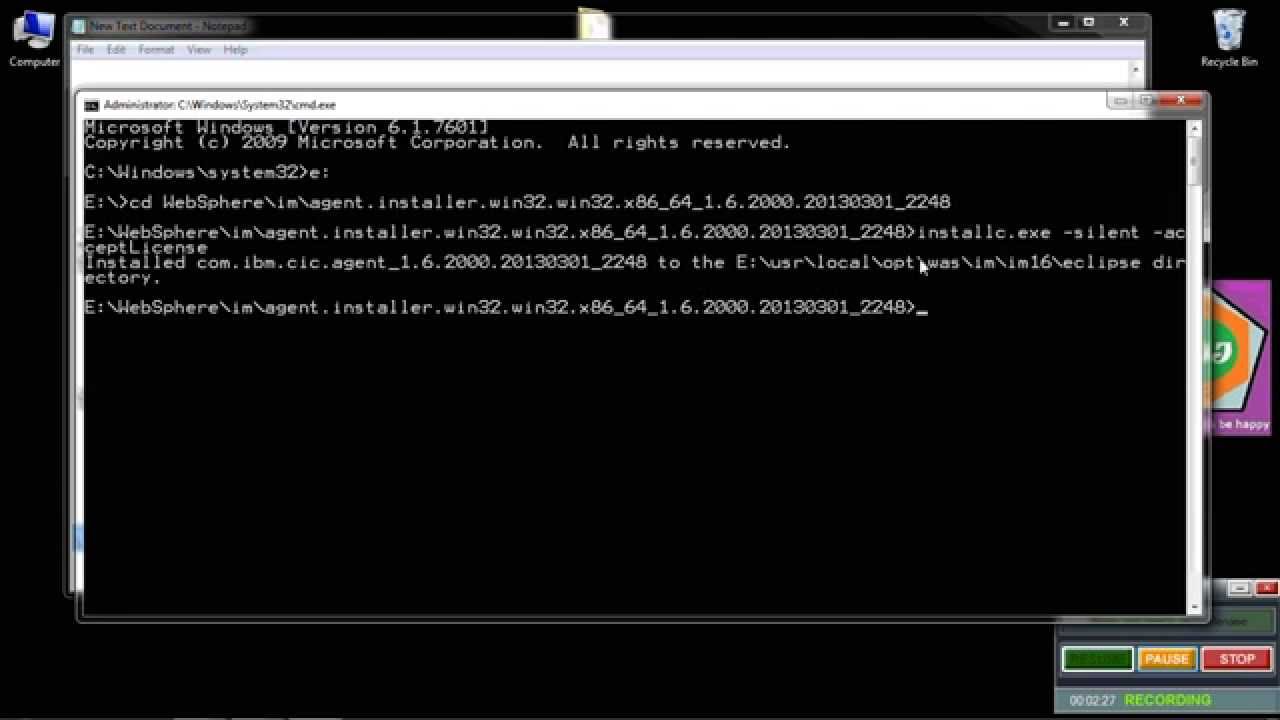 install webserver plugins v 8 5 for WebSphere Application Server in silent mode using responefile on